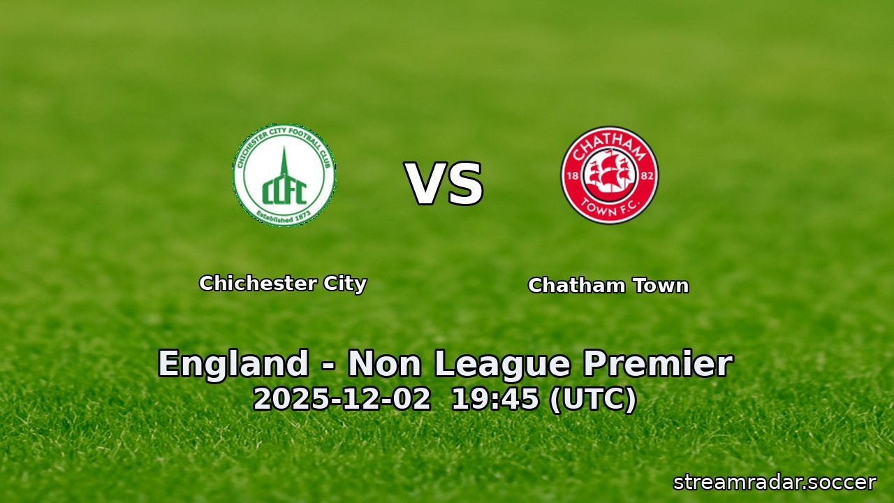 Chichester City vs Chatham Town