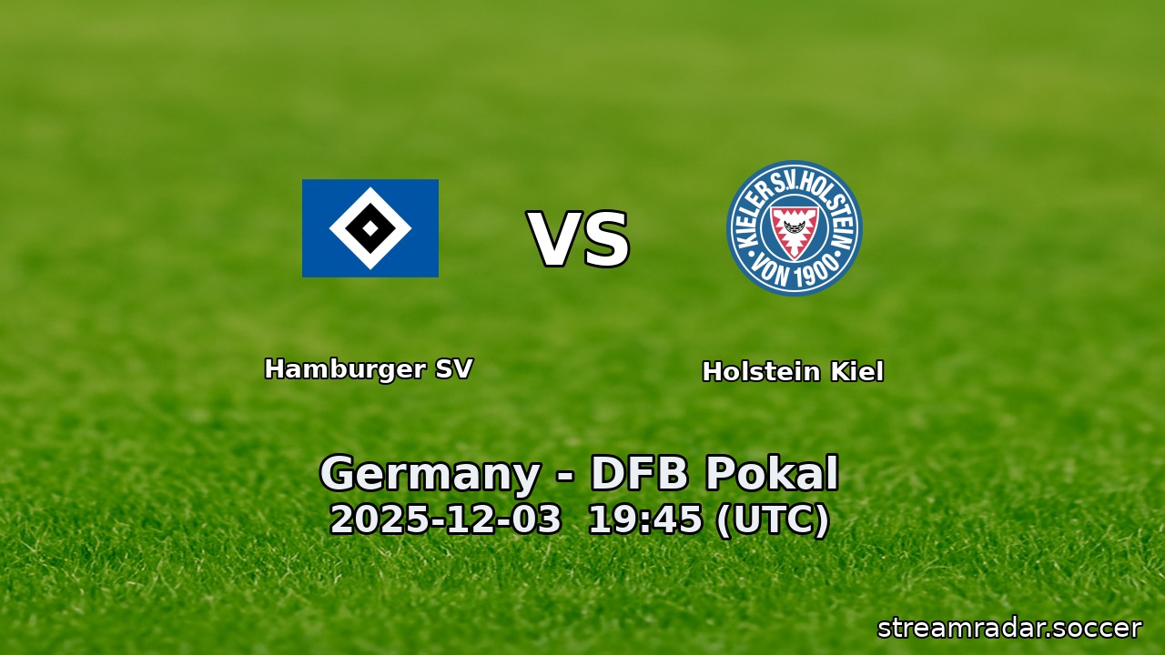 Hamburger SV vs Holstein Kiel