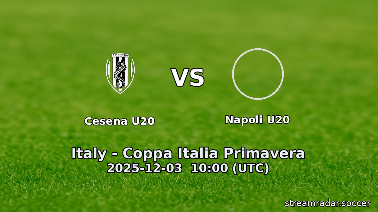 Cesena U20 vs Napoli U20