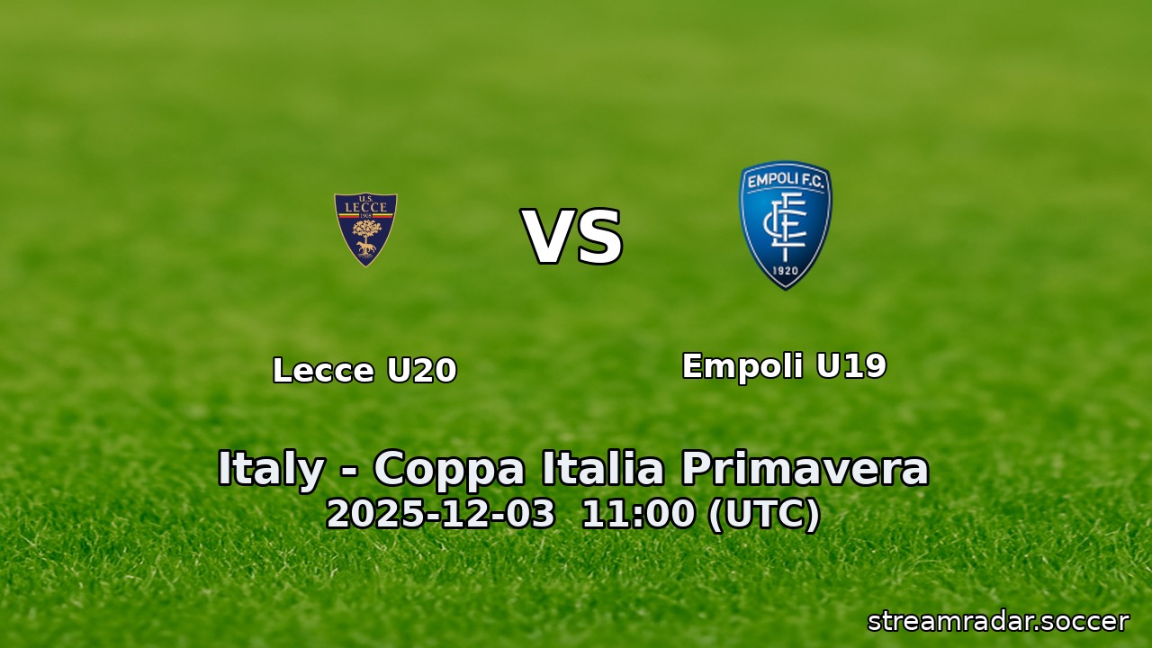 Lecce U20 vs Empoli U19