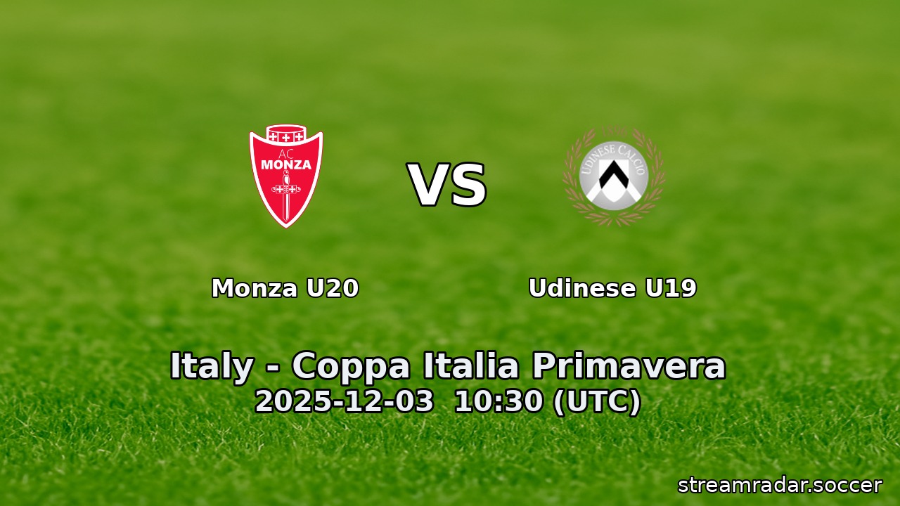 Monza U20 vs Udinese U19