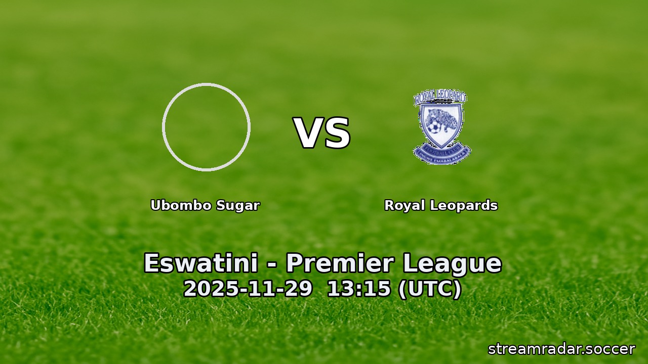 Ubombo Sugar vs Royal Leopards