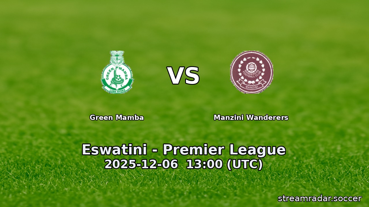 Green Mamba vs Manzini Wanderers