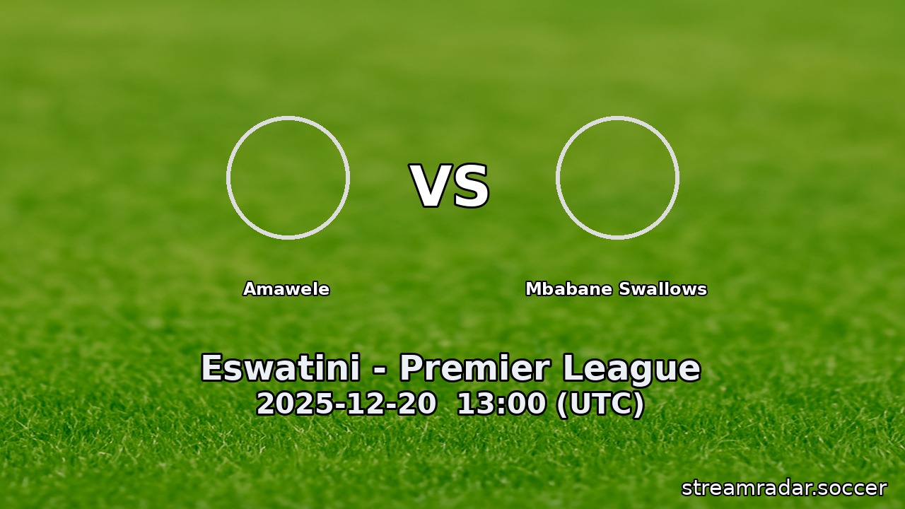 Amawele vs Mbabane Swallows