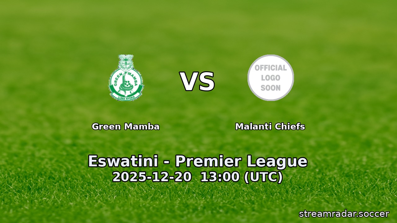 Green Mamba vs Malanti Chiefs