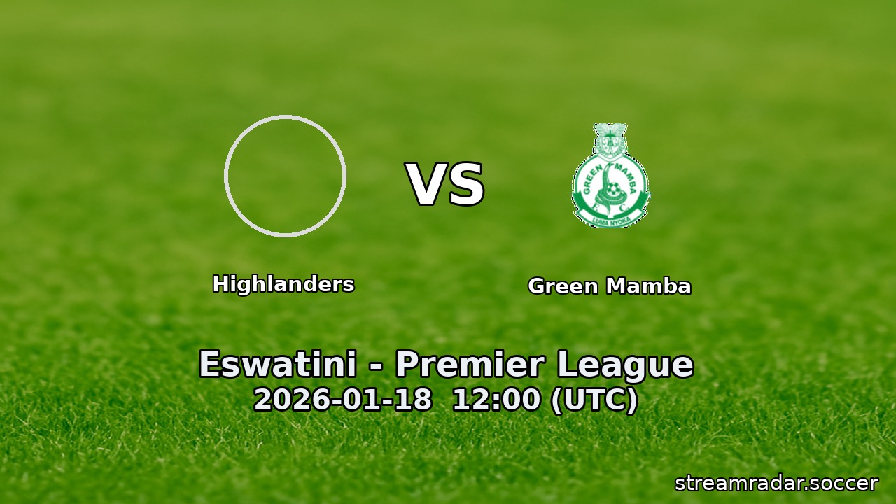 Highlanders vs Green Mamba