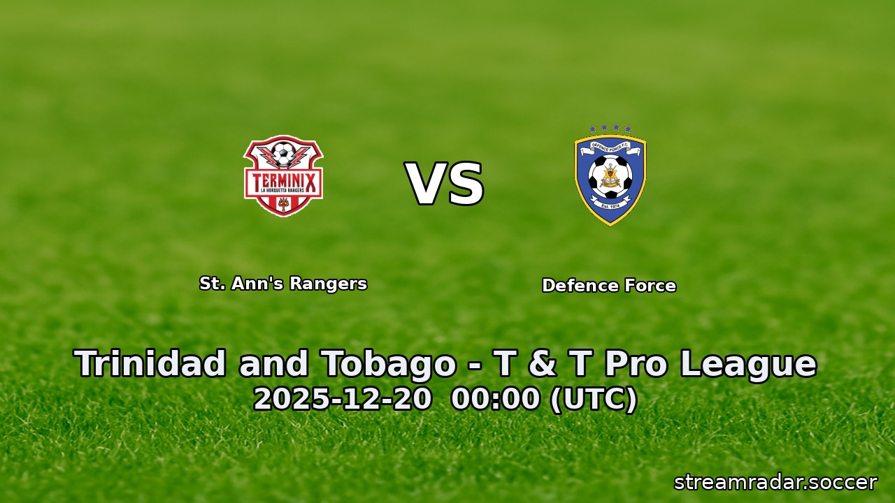 St. Ann's Rangers vs Defence Force