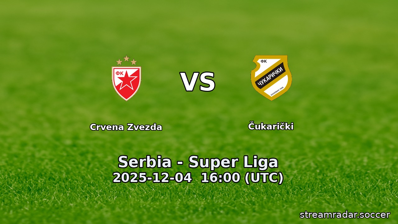 Crvena Zvezda vs Čukarički