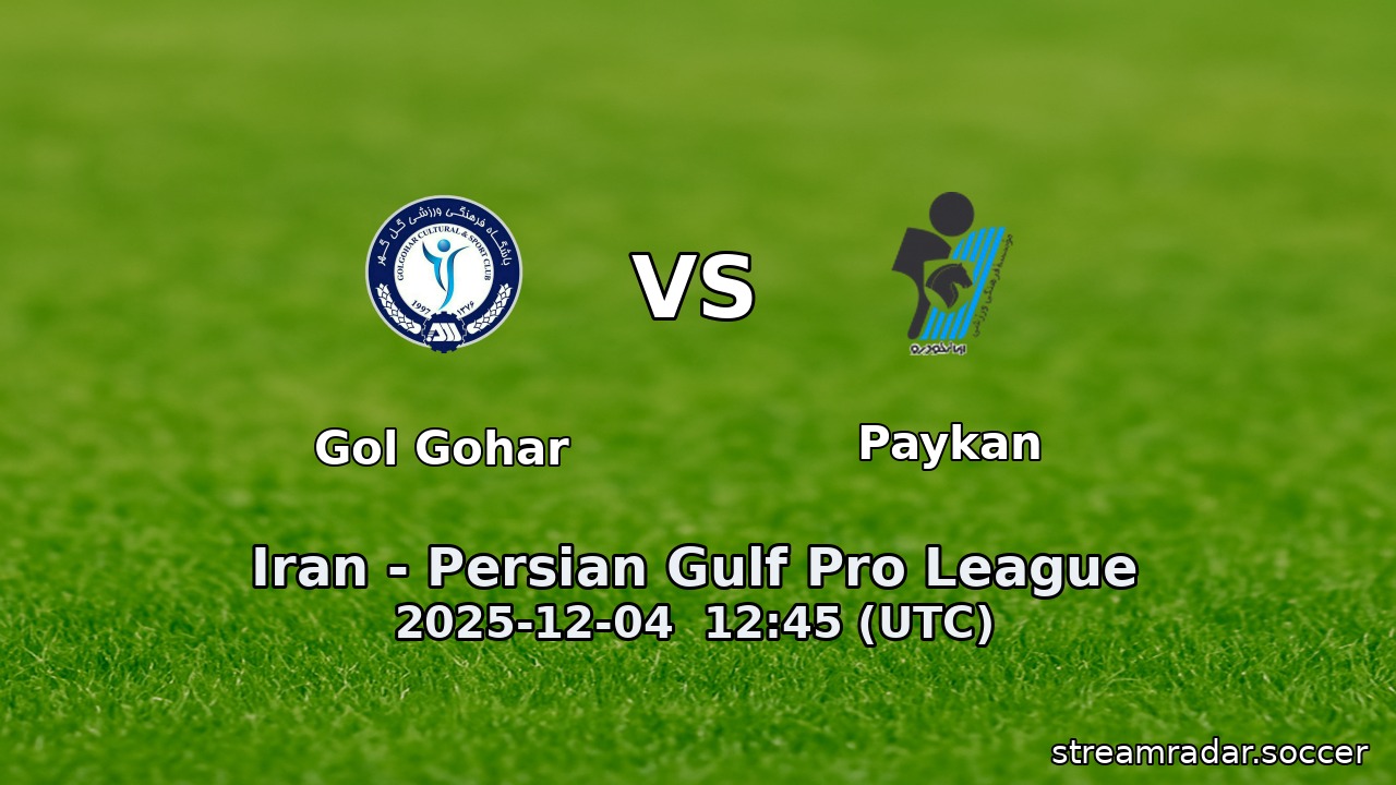 Gol Gohar vs Paykan
