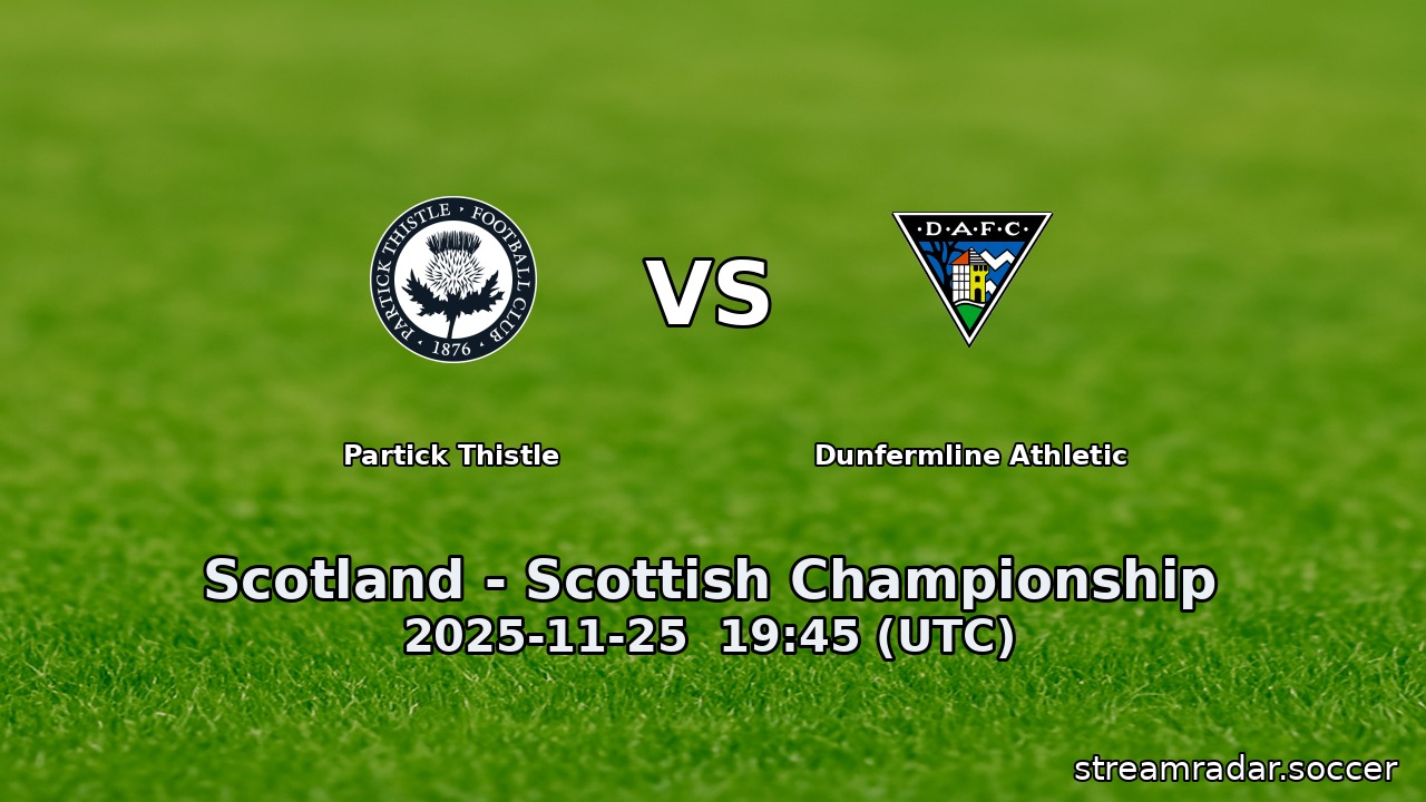 Partick Thistle vs Dunfermline Athletic