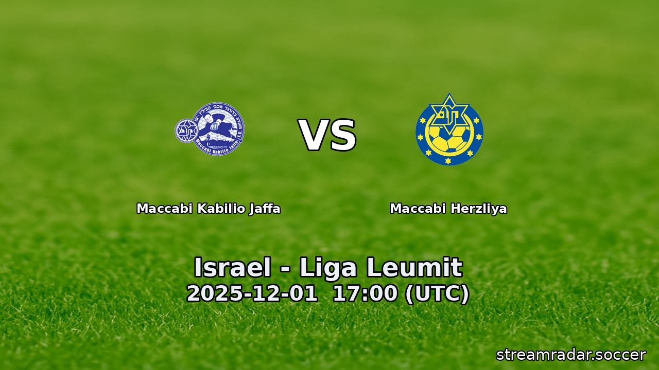 Maccabi Kabilio Jaffa vs Maccabi Herzliya