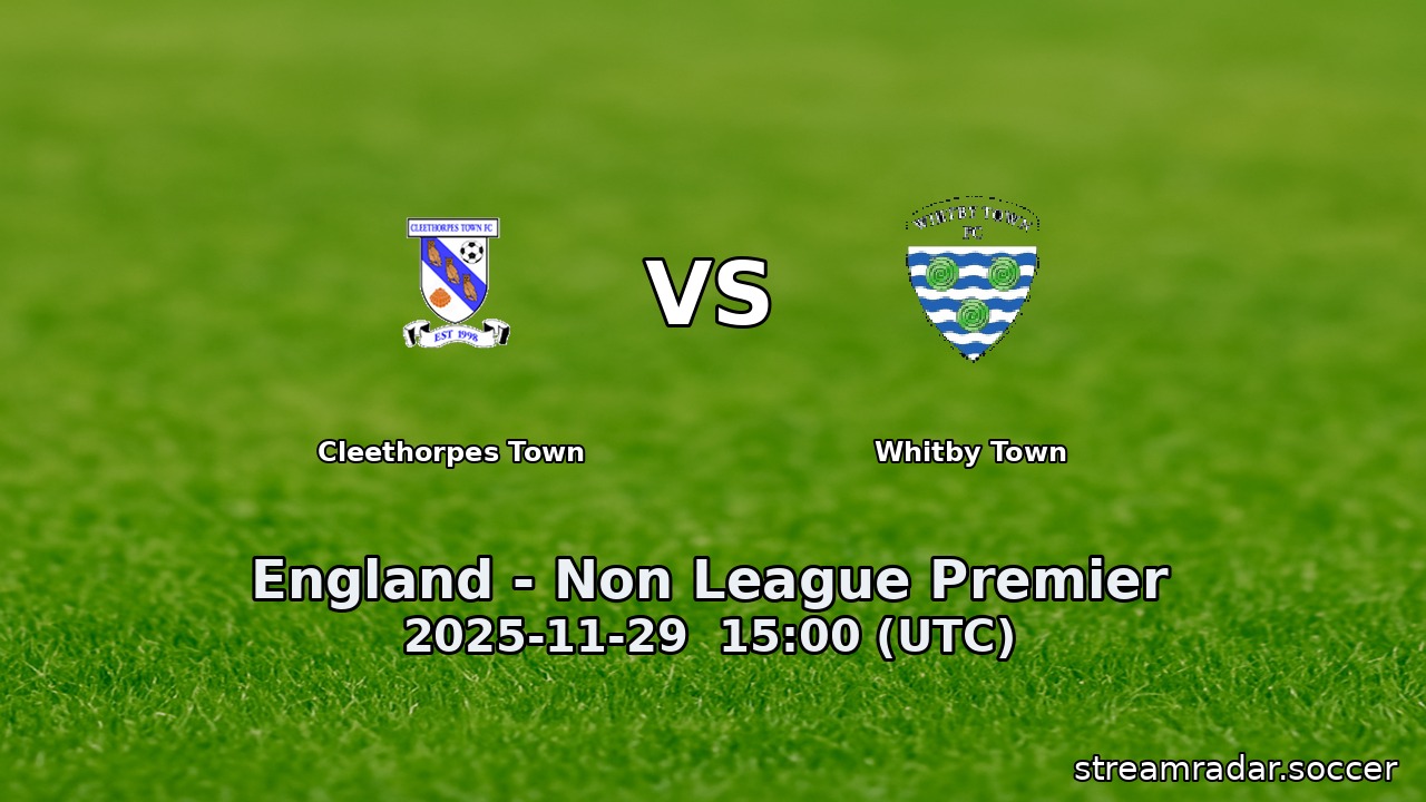 Cleethorpes Town vs Whitby Town