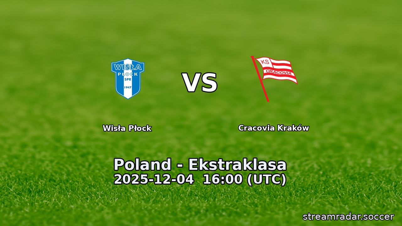 Wisła Płock vs Cracovia Kraków