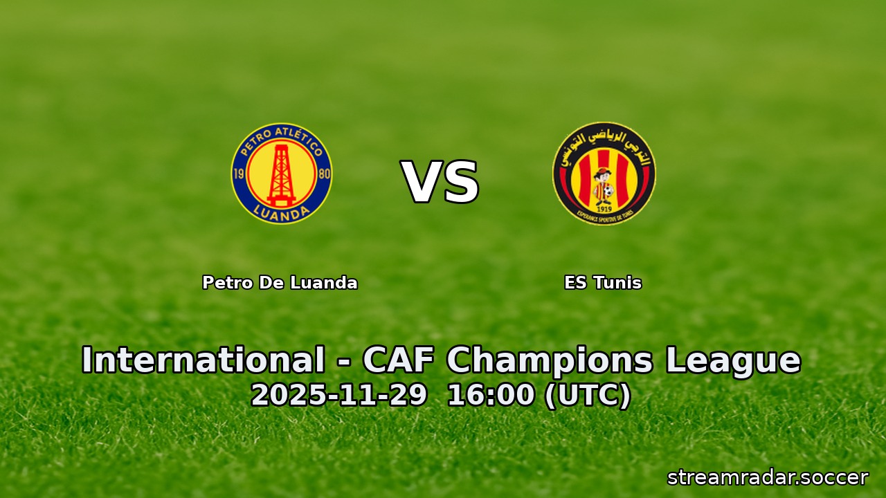 Petro De Luanda vs ES Tunis