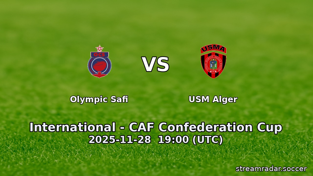 Olympic Safi vs USM Alger