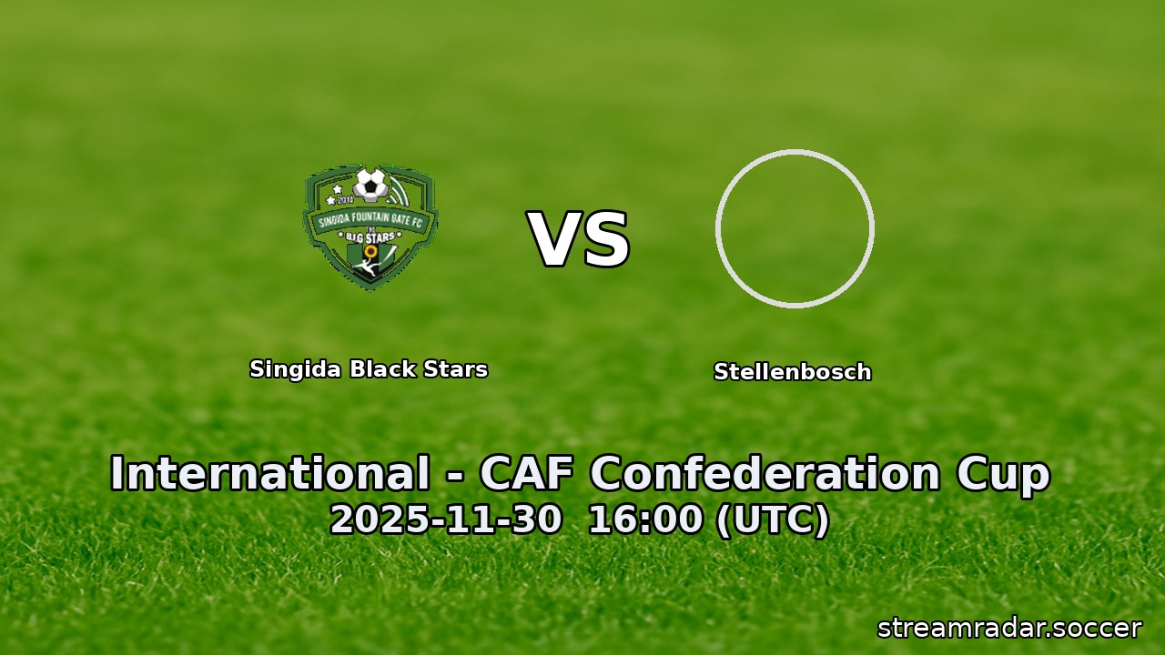 Singida Black Stars vs Stellenbosch