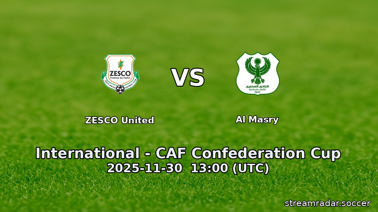 ZESCO United vs Al Masry