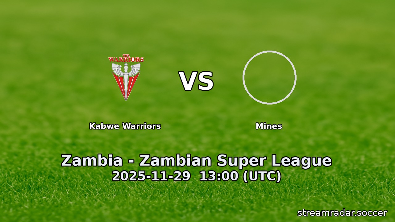 Kabwe Warriors vs Mines