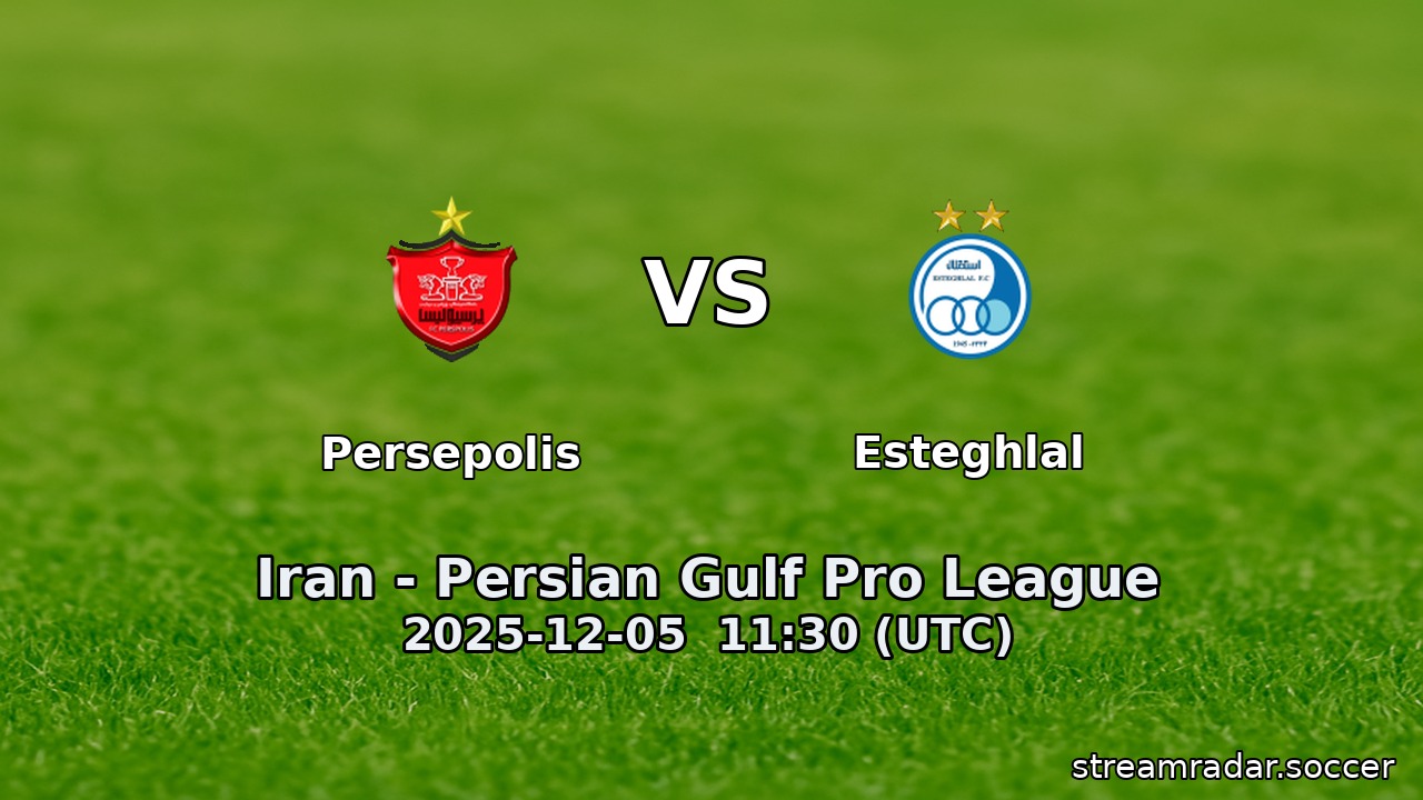 Persepolis vs Esteghlal