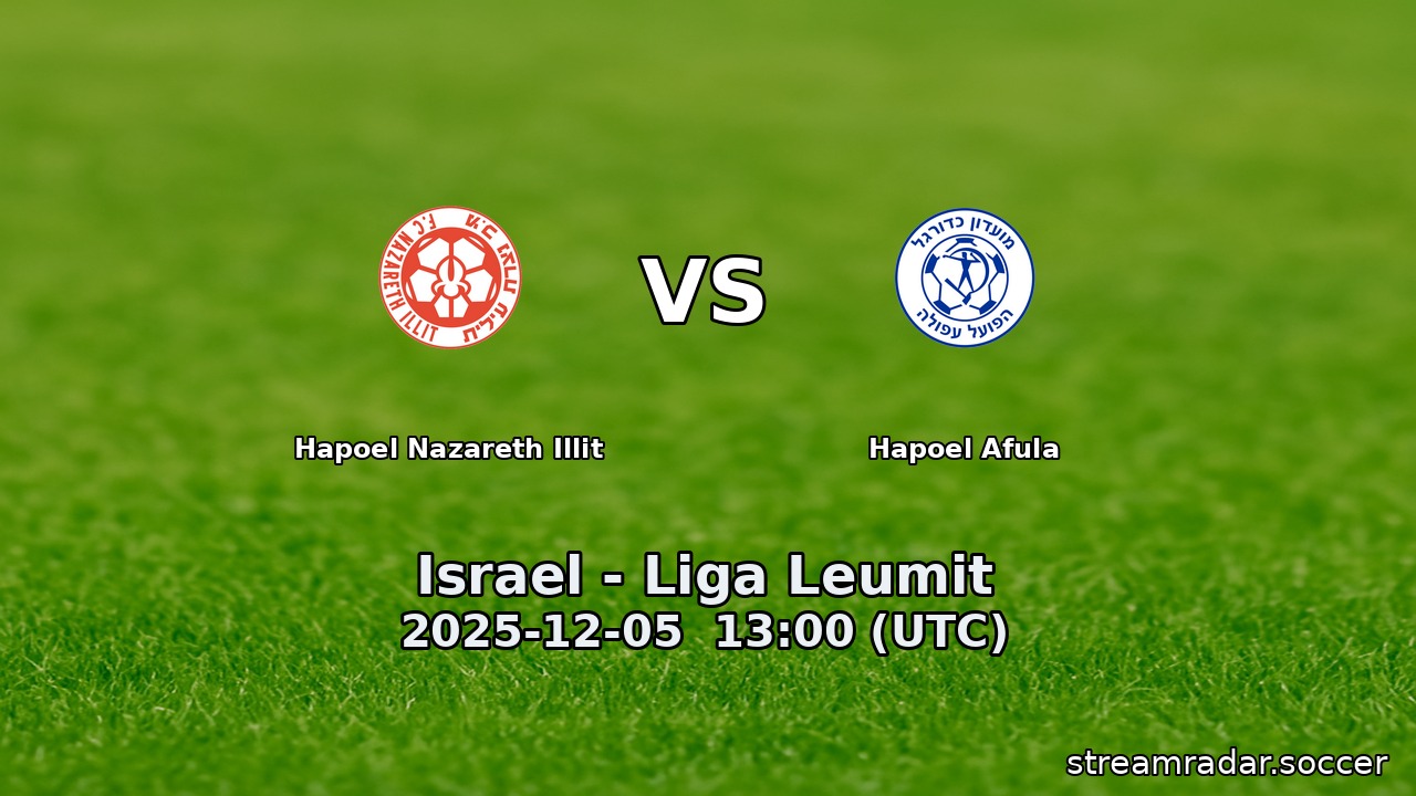 Hapoel Nazareth Illit vs Hapoel Afula