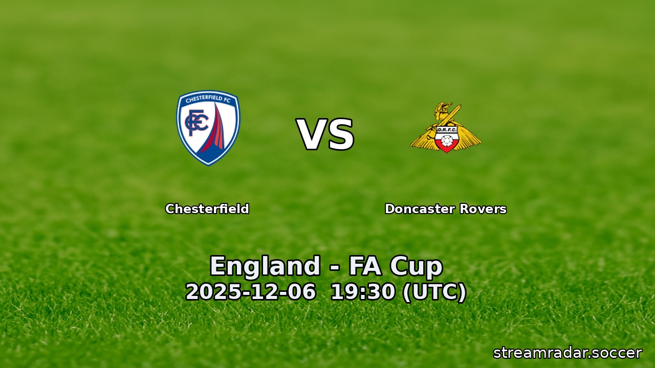 Chesterfield vs Doncaster Rovers