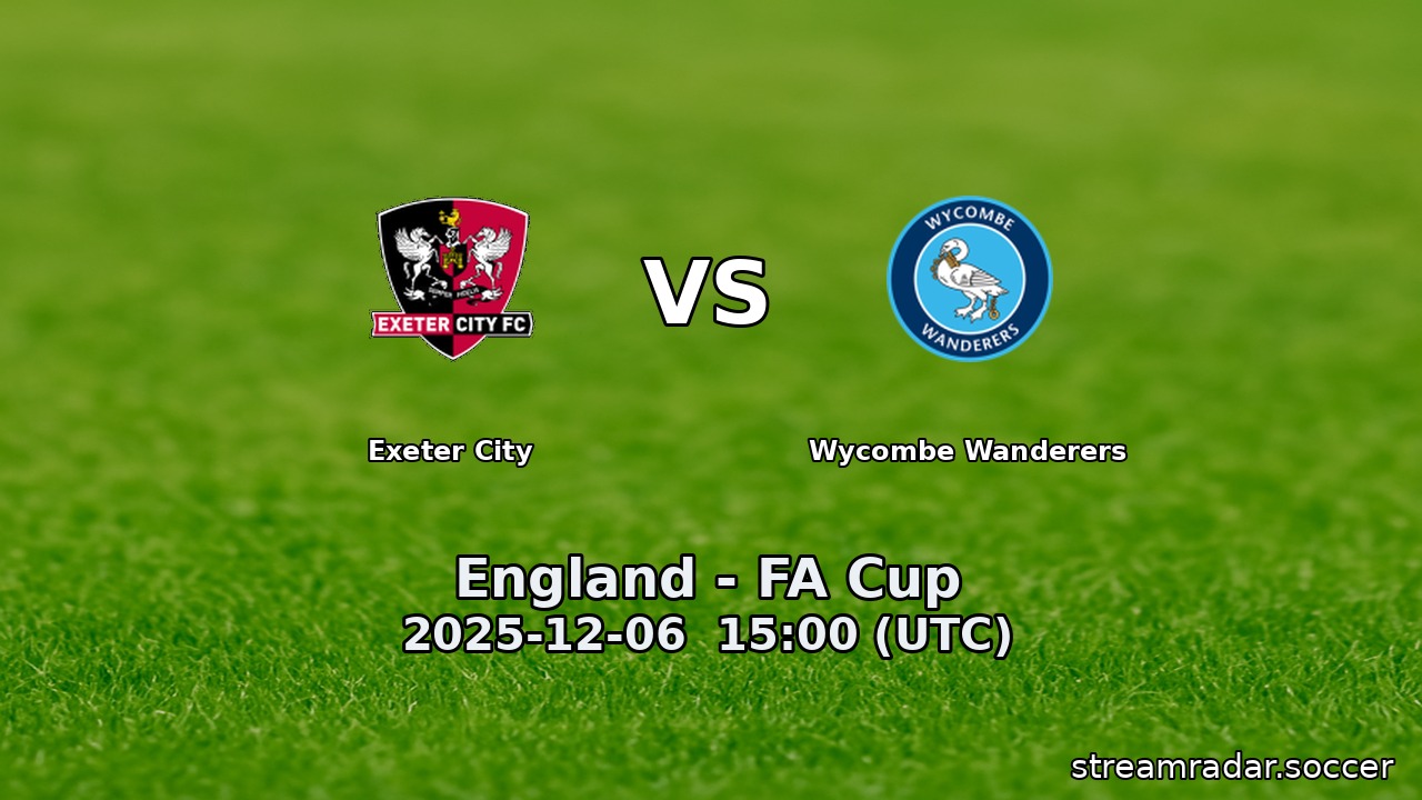 Exeter City vs Wycombe Wanderers