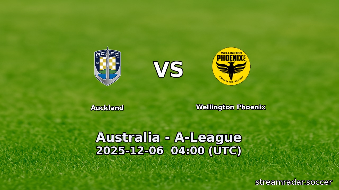 Auckland vs Wellington Phoenix