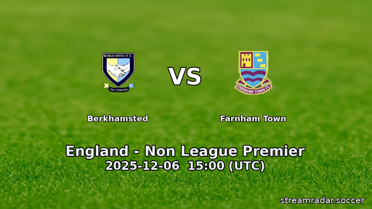 Berkhamsted vs Farnham Town