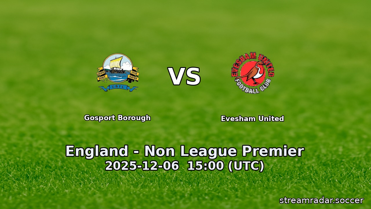 Gosport Borough vs Evesham United