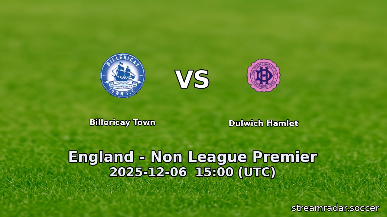 Billericay Town vs Dulwich Hamlet