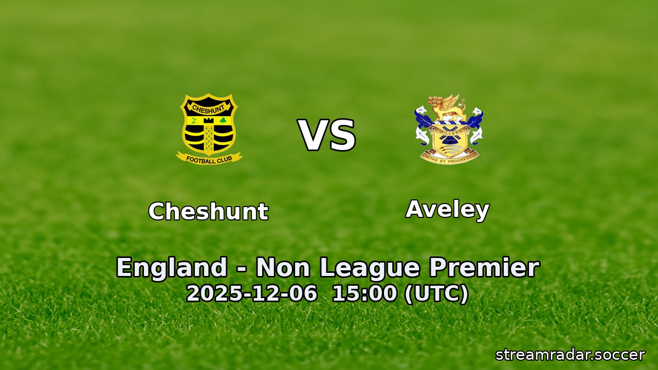 Cheshunt vs Aveley