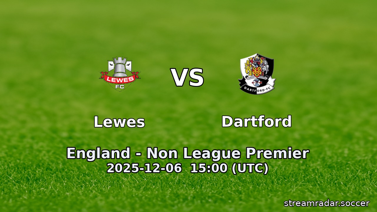 Lewes vs Dartford