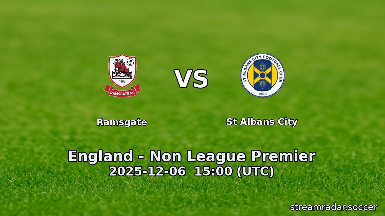 Ramsgate vs St Albans City