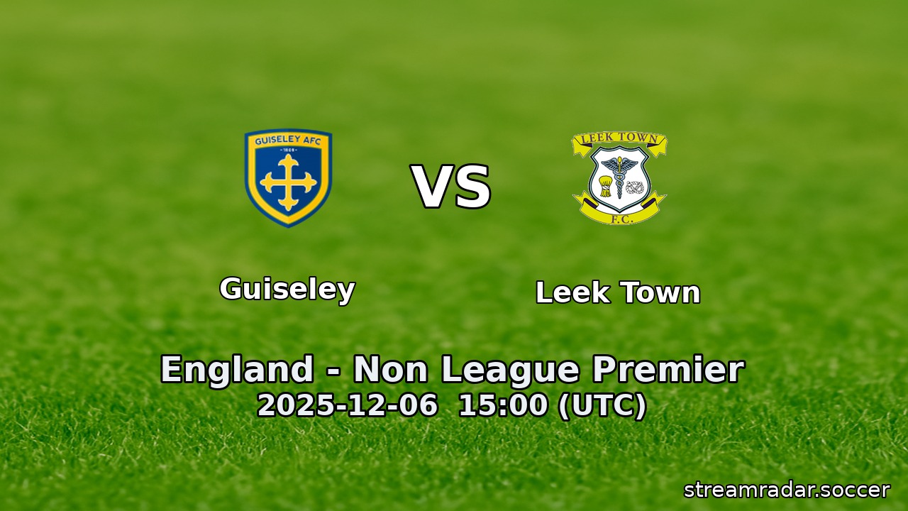 Guiseley vs Leek Town