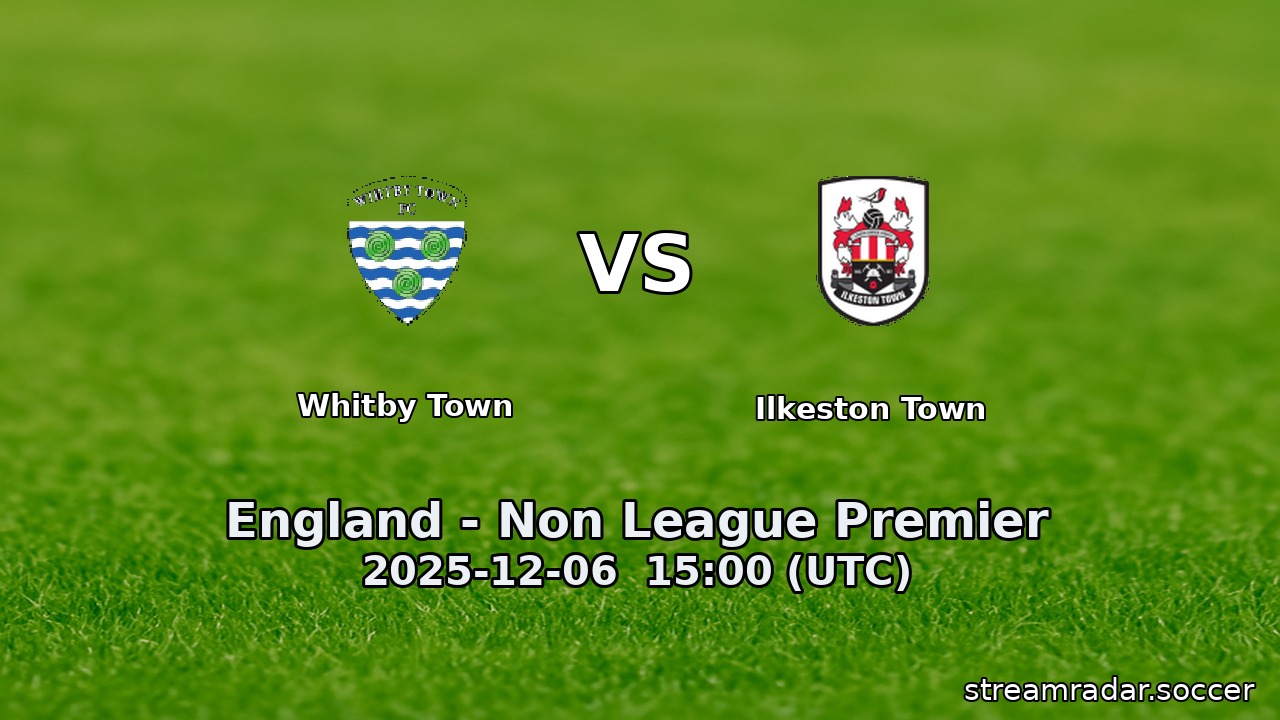 Whitby Town vs Ilkeston Town