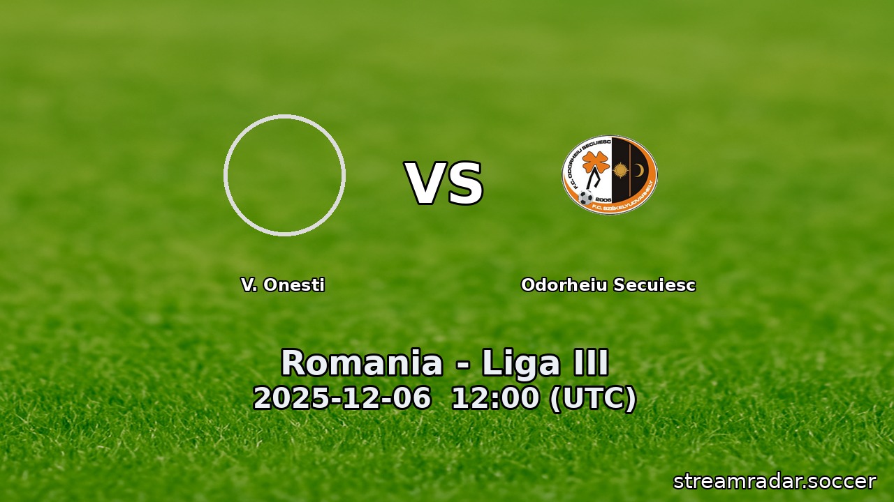 V. Onesti vs Odorheiu Secuiesc