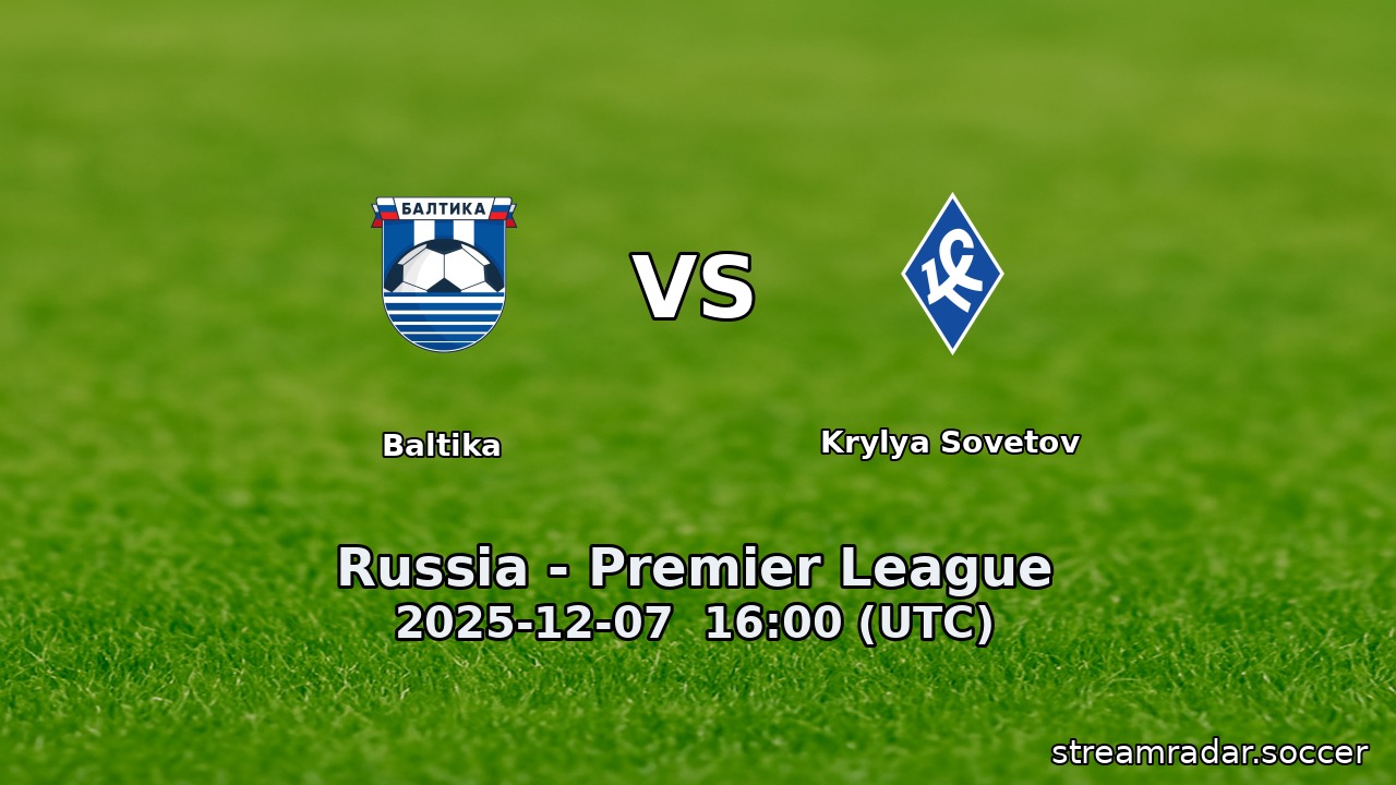 Baltika vs Krylya Sovetov