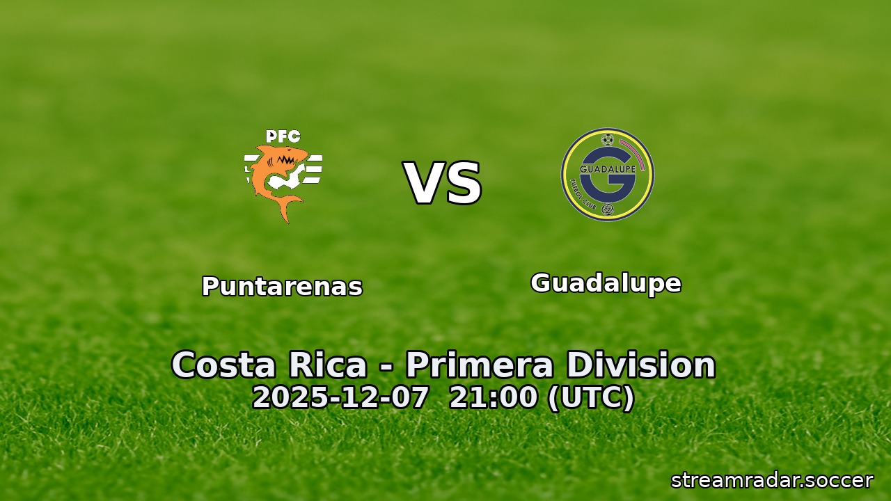Puntarenas vs Guadalupe