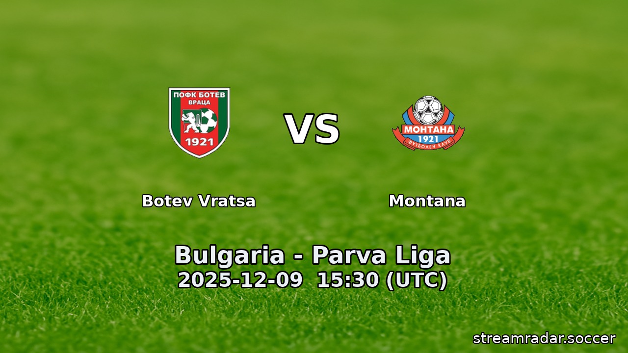 Botev Vratsa vs Montana