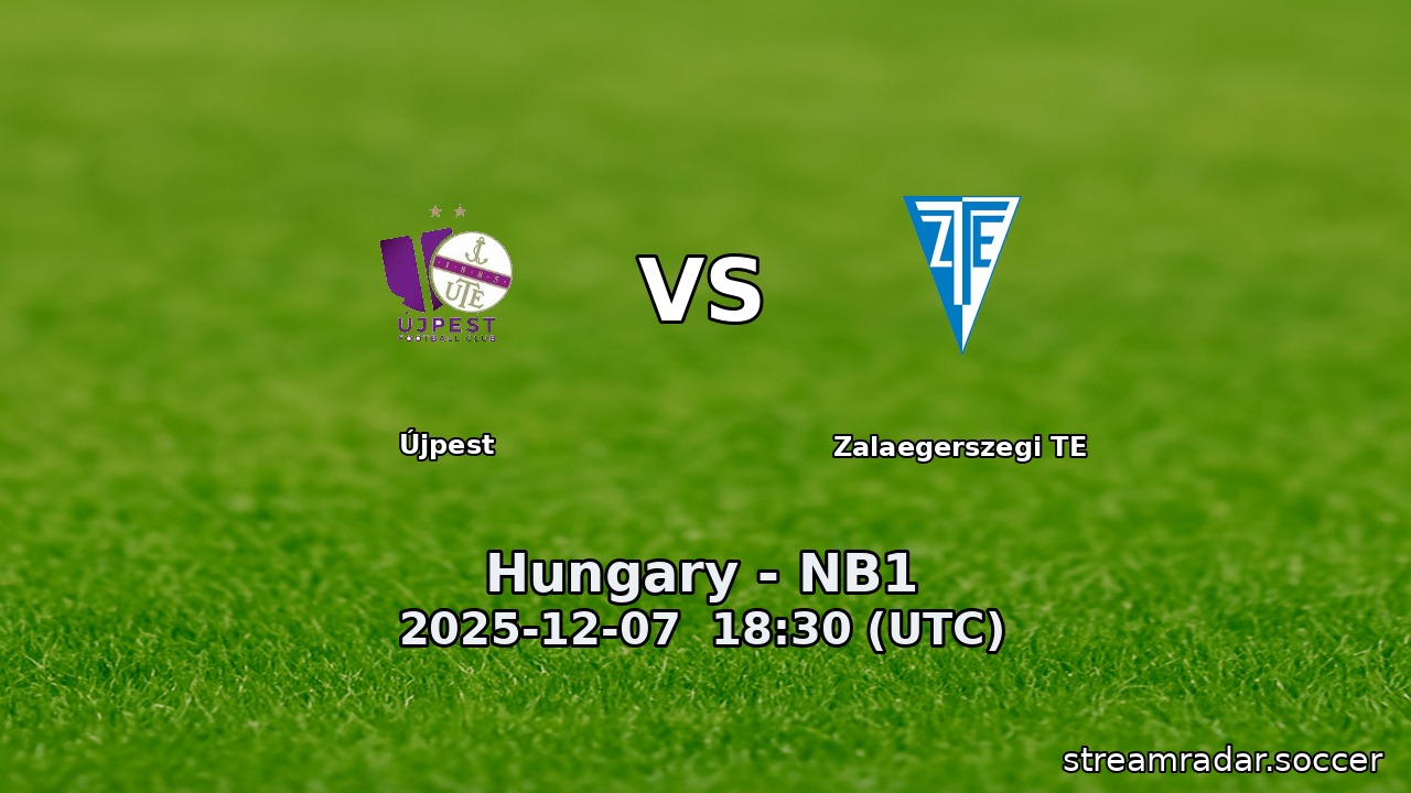 Újpest vs Zalaegerszegi TE