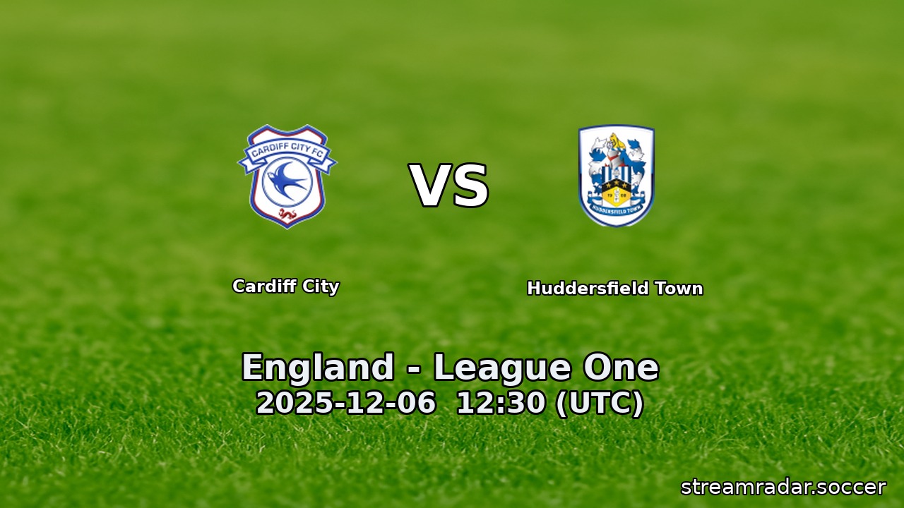 Cardiff City vs Huddersfield Town