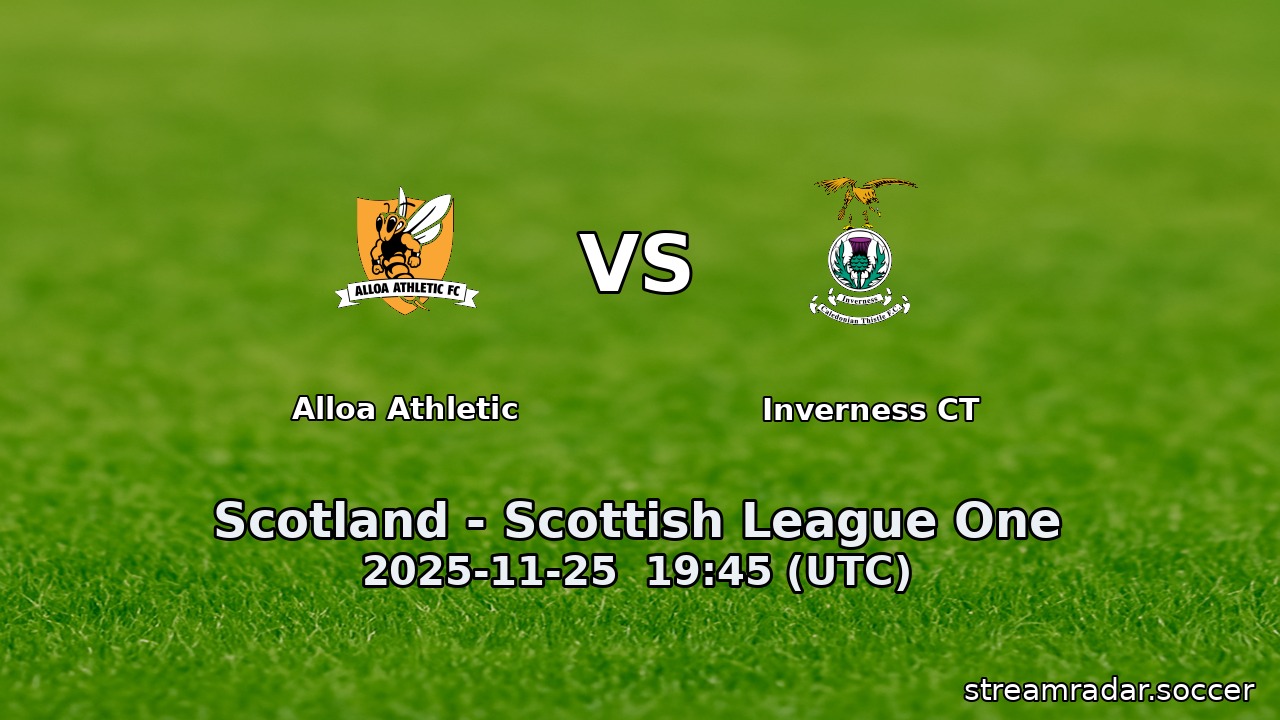 Alloa Athletic vs Inverness CT