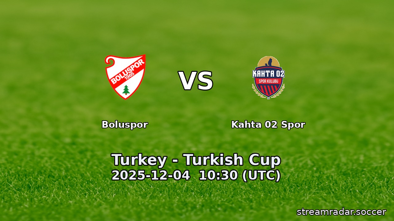 Boluspor vs Kahta 02 Spor