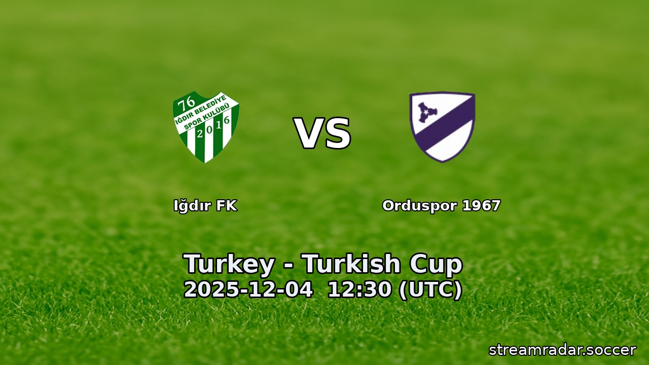 Iğdır FK vs Orduspor 1967