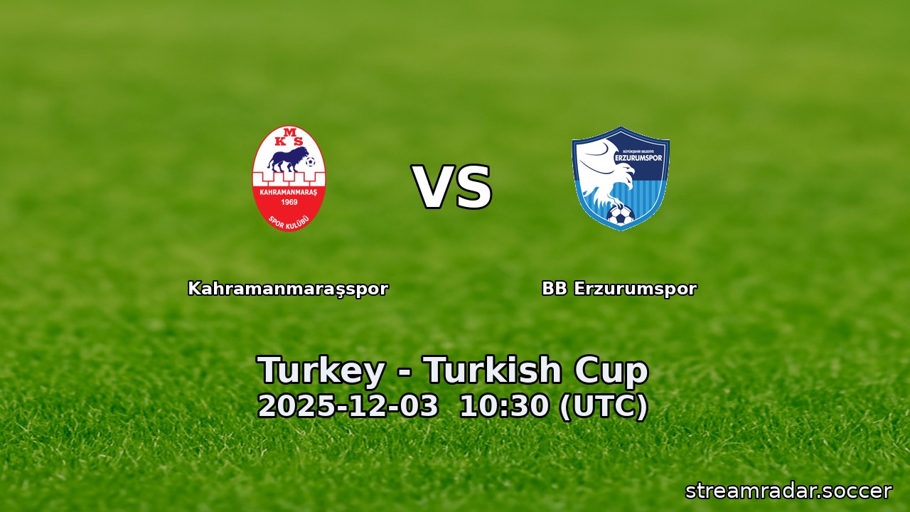 Kahramanmaraşspor vs BB Erzurumspor