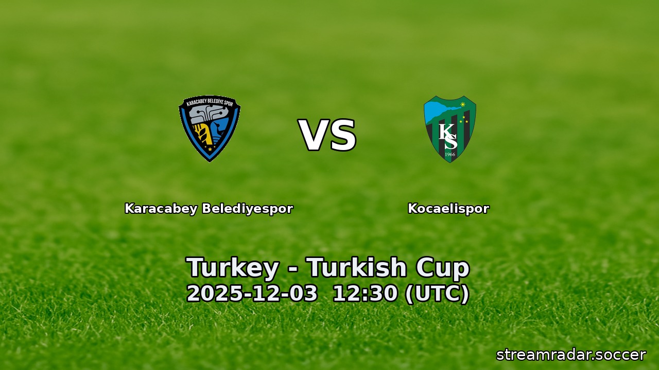 Karacabey Belediyespor vs Kocaelispor