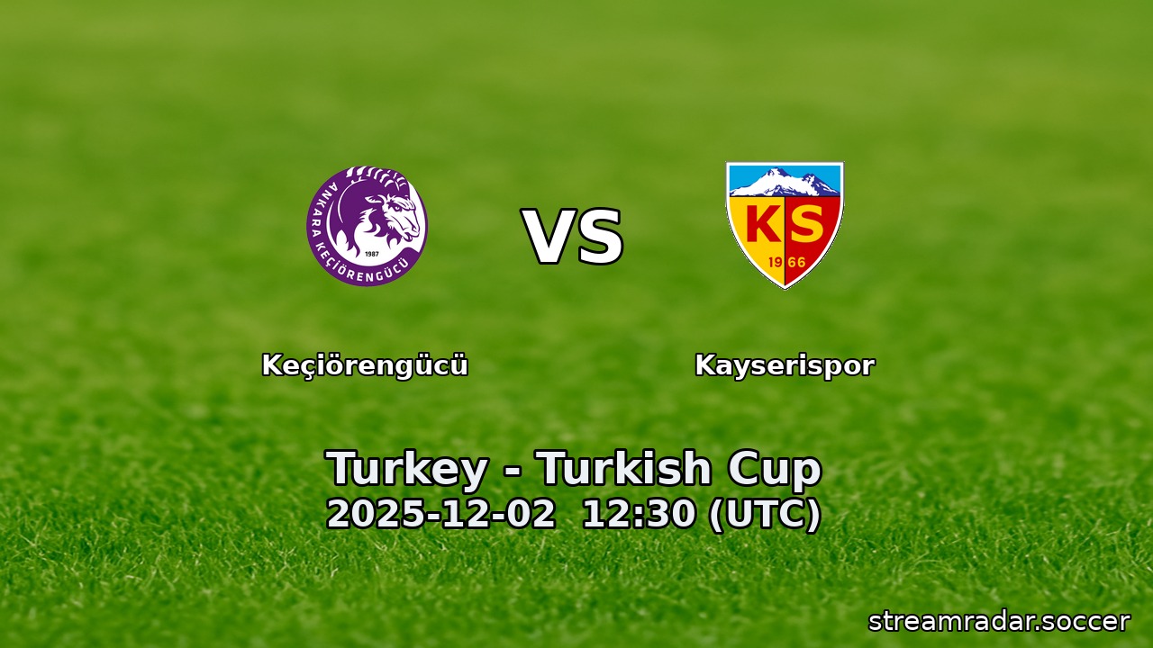 Keçiörengücü vs Kayserispor
