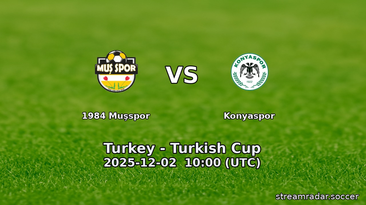 1984 Muşspor vs Konyaspor