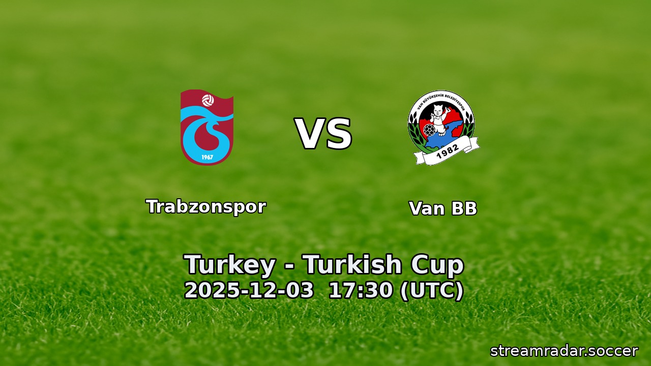Trabzonspor vs Van BB