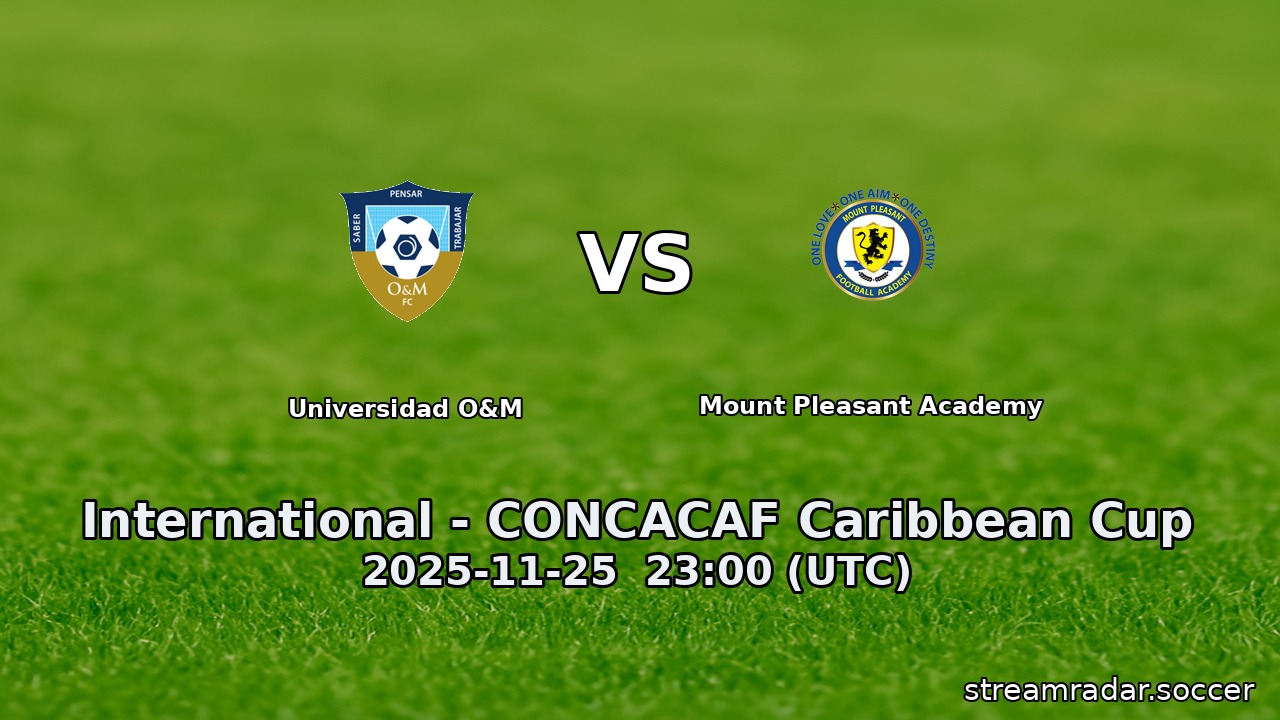 Universidad O&M vs Mount Pleasant Academy